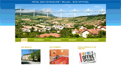 Desktop Screenshot of hotel-voyageurs-millau.com