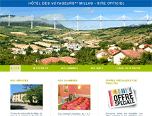 Tablet Screenshot of hotel-voyageurs-millau.com